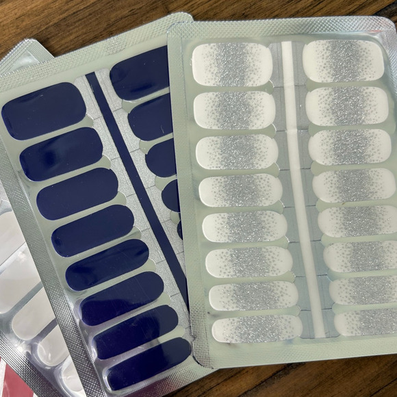 Nail Wraps 4th of July "Firework Finale" 5 Complete SETS Fireworks Glitter Nails - Picture 4 of 11